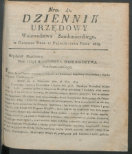 dziennik urzedowy woj.sandomierskiego 1819-41-00001